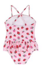 Load image into Gallery viewer, Cath Kidston Sweet Strawberry Kids Scalloped Girls Swimsuit