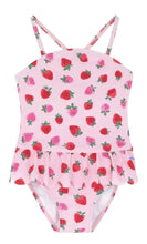 Load image into Gallery viewer, Cath Kidston Sweet Strawberry Kids Scalloped Girls Swimsuit
