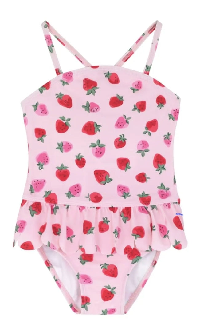 Cath Kidston Sweet Strawberry Kids Scalloped Girls Swimsuit